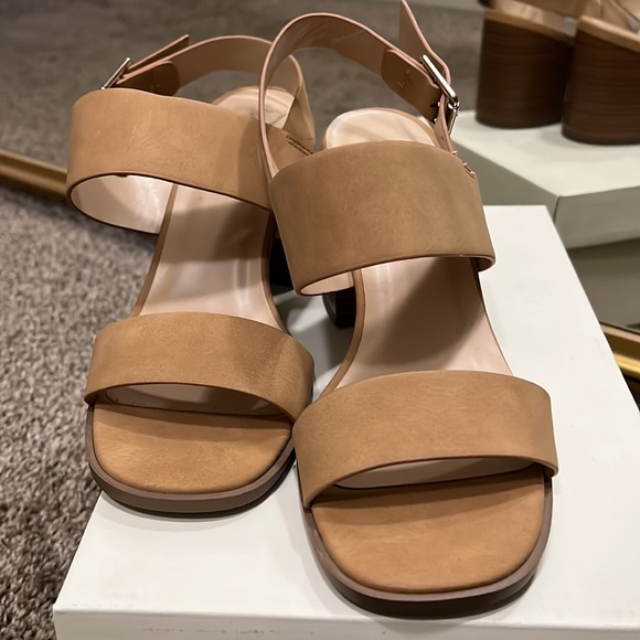 Nude Strappy Heels - Picture 2 of 5